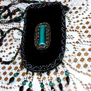 Boho beaded pouch